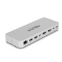 DeLOCK Supporto per tablet e portatile con docking station integrata 4K - HDMI / DisplayPort / LAN / Hub / HDR / PD (18442)