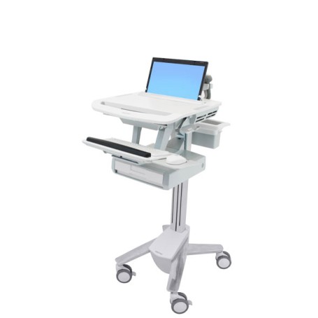 Ergotron StyleView Alluminio, Grigio, Bianco Computer portatile Carrello multimediale (SV43-1110-0)