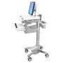 Ergotron StyleView Alluminio, Grigio, Bianco Pannello piatto Carrello multimediale (SV43-1310-0)