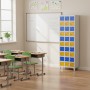 HELGI HLGPSL30BO armadio per la scuola e l'aula scolastica Blu, Arancione