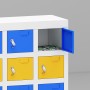 HELGI HLGPSL30BO armadio per la scuola e l'aula scolastica Blu, Arancione