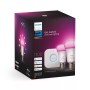 Philips Hue White and Color ambiance Starter Kit Bridge + 2 Lampadine Smart E27 75W (919412535401)