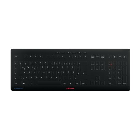 CHERRY Stream tastiera Universale Wireless a RF + USB QWERTZ Tedesco Nero (JK-8552DE-2)