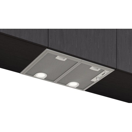 Siemens iQ300 LB55566 cappa aspirante Integrato Metallico, Argento D 604 m³/h