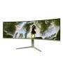Arozzi Nova 49” Curved Monitor PC 124,5 cm (49") 5120 x 1440 Pixel Dual QHD LED Verde (AZ-NO-49TUW165-FST)