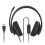 Hama HS-USB300 V2 Auricolare Cablato A Padiglione Ufficio USB tipo A Nero (00139935)