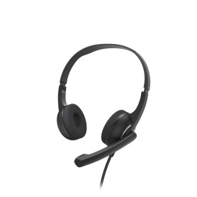 Hama HS-USB250 V2 Auricolare Cablato A Padiglione Ufficio USB tipo A Nero (00139934)