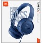 JBL Tune 500 Auricolare Cablato A Padiglione Musica e Chiamate Blu (JBLT500BLU)