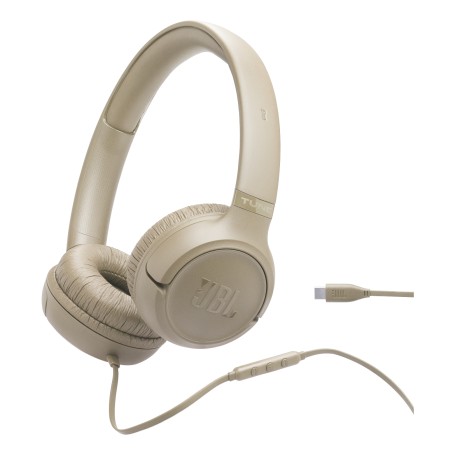 JBL Tune 530C Auricolare Cablato A Padiglione Musica/Giornaliera USB tipo-C Beige (JBLT530CBEG)