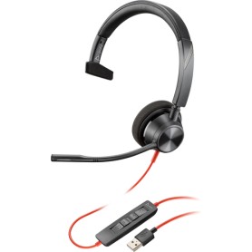 HP Poly Blackwire 5210 Auricolare Cablato A Padiglione Musica e Chiamate USB tipo A Nero (80R98AA)