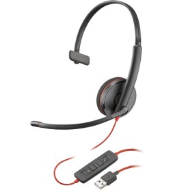 POLY Blackwire 3210 Auricolare Cablato A Padiglione Ufficio USB tipo A Nero (80S01A6)