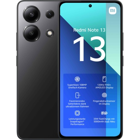 Xiaomi Redmi Note 13 16,9 cm (6.67") Dual SIM ibrida Android 13 4G USB tipo-C 8 GB 256 GB 5000 mAh Nero (MZB0FYBEU)