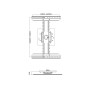 Multibrackets 7136 Supporto TV a parete 160 cm (63") Nero (MB7136)