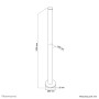 Neomounts by Newstar Tubo telescopico da scrivania (FPMA-D9POLE)