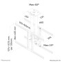 Neomounts by Newstar Supporto da soffitto per TV (PLASMA-C100D)