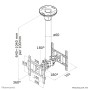 Neomounts by Newstar Supporto da soffitto per schermi LCD/LED/TFT (FPMA-C200D)