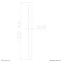 Neomounts by Newstar Tubo telescopico per schermi LCD/LED/Plasma (FPMA-CP100)