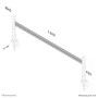 Neomounts by Newstar Barra portastrumenti per monitor (FPMA-DTB100)
