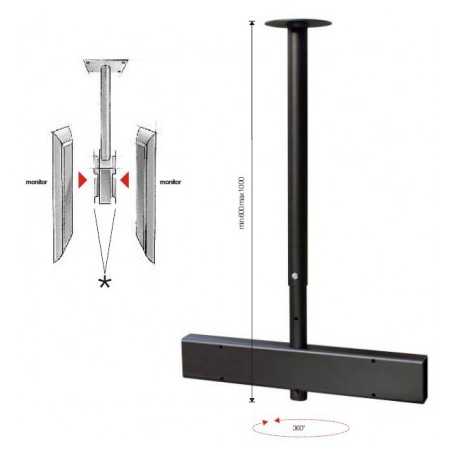 ITB AMOM06055 Supporto per display espositivi Nero (AMOM06055)