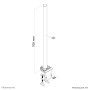 Neomounts by Newstar Tubo telescopico da scrivania (FPMA-D935POLE)
