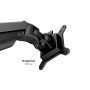Multibrackets 9369 supporto da tavolo per Tv a schermo piatto 81,3 cm (32") Morsa/Bullone di ancoraggio Nero (MB9369)