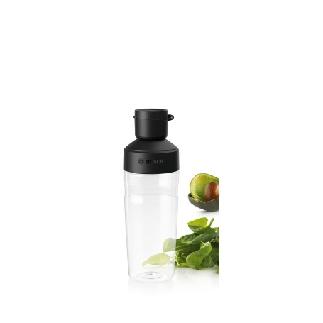 Bosch MMZV0BT1 borraccia Uso quotidiano 500 ml Tritan Nero, Trasparente