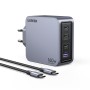 Ugreen Nexode Pro 160W GaN Charger with USB-C Cable Universale Nero, Grigio AC Ricarica rapida Interno (25877)