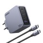 Ugreen Nexode Pro 160W GaN Charger with USB-C Cable Universale Nero, Grigio AC Ricarica rapida Interno (25877)