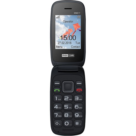 MaxCom MM817 6,1 cm (2.4") 78 g Nero, Rosso Telefono per anziani (MM 817 RED)