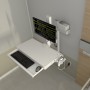 Ergotron 45-622-251 base e supporto per PC/workstation All-in-One 10,7 kg Bianco 68,6 cm (27")