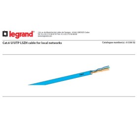 BOBINA RETE UTP CAT6 LSZH DCA 305MT LEGRAND (LG-033852)
