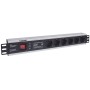 Intellinet 713962 unità di distribuzione dell'energia (PDU) 6 presa(e) AC 1.5U Nero (713962)