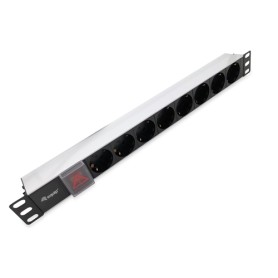 Equip 333293 unità di distribuzione dell'energia (PDU) 8 presa(e) AC 1U Nero, Argento (333293)