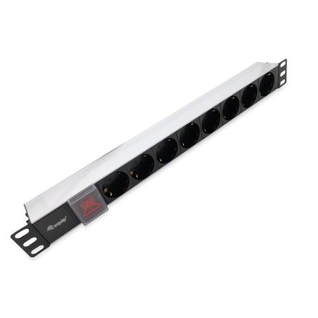 Equip 333293 unità di distribuzione dell'energia (PDU) 8 presa(e) AC 1U Nero, Argento (333293)
