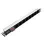 Equip 333293 unità di distribuzione dell'energia (PDU) 8 presa(e) AC 1U Nero, Argento (333293)