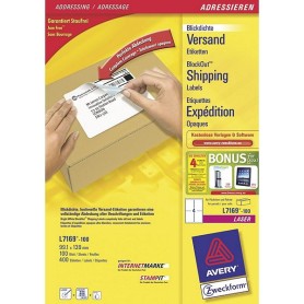 Avery L7169-100 etichetta autoadesiva Bianco 400 pz (L7169-100)