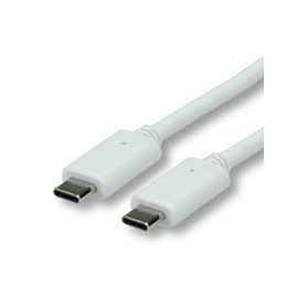 Value 11.99.9015 cavo USB 0,5 m USB 3.2 Gen 2 (3.1 Gen 2) USB C Bianco (RO11.99.9015)