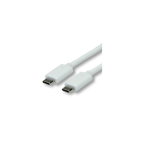 Value 11.99.9015 cavo USB 0,5 m USB 3.2 Gen 2 (3.1 Gen 2) USB C Bianco (RO11.99.9015)