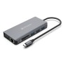 Atlantis Land A04-TC_DK46 replicatore di porte e docking station per laptop Cablato USB 3.2 Gen 1 (3.1 Gen 1) Type-C Grigio