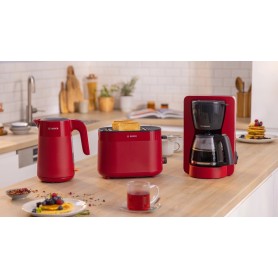 Kompakt-Toaster MyMoment TAT2M124 (rot, 950 Watt, fr 2 Scheiben Toast)