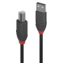 Lindy 36673 cavo USB 2 m USB 2.0 USB A USB B Nero (36673)