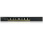 Zyxel GS1915-8EP Gestito L2 Gigabit Ethernet (10/100/1000) Supporto Power over Ethernet (PoE) Nero (GS1915-8EP-EU0101F)