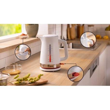 Bosch TWK4M221 bollitore elettrico 1,7 L 2400 W Bianco
