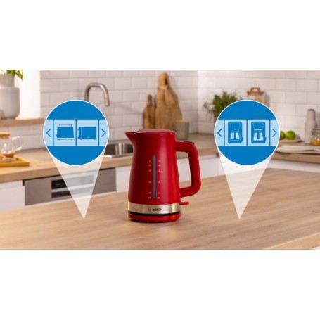 Bosch TWK4M224 bollitore elettrico 1,7 L 2400 W Rosso
