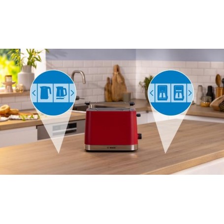Bosch TAT4M224 tostapane 2 fetta/e 950 W Rosso