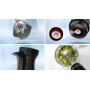 Bosch Serie 4 , Frullatore a immersione, ErgoMaster, 1000 W, Nero, antracite MSM4B6V2