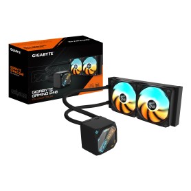 GIGABYTE GAMING 240 Dissipatore a Liquido per CPU - 2x120mm Ventole ARGB, meccanismo di bloccaggio a scorrimento, DAISY-CHAIN, C (28400-GM240-1CBR)