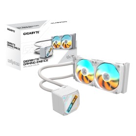 GIGABYTE GAMING 240 ICE Dissipatore a Liquido per CPU - 2x120mm Ventole ARGB, meccanismo di bloccaggio a scorrimento, DAISY-CHAI (28400-GM24I-1CWR)