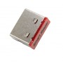 Smartkeeper CSK-PC01P clip sicura Bloccaporte USB tipo A Rosso, Acciaio inox Plastica 10 pz