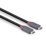 Lindy 36947 cavo USB USB4 Gen 3x2 0,8 m USB C Nero (LINDY36947)